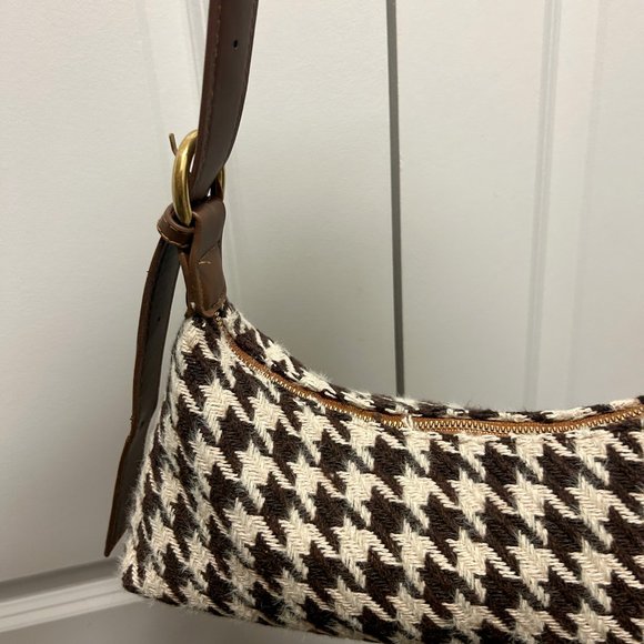 Vintage Style Houndstooth Handbag - Picture 5 of 6
